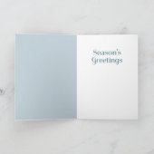 Frohe Festtage Tree with Lights Karte (Innenseite)