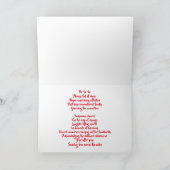 Frohe Festtage - über die Meilen hinweg Karte (Innenseite)