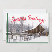 Frohe Festtage Vintage Schneeballfotografie Feiertagskarte (Vorderseite)