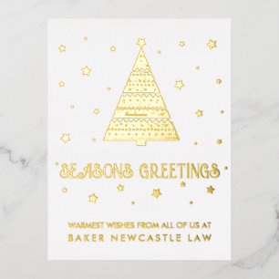 Frohe Festtage von Unternehmen Folien Feiertagspostkarte