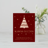 Frohe Festtage von Unternehmen Folien Feiertagspostkarte (Stehend vorne)