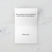 Frohe Festtage Vorlage Personalisierter Karte (Innenseite)