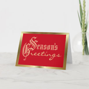 Frohe Festtage - Weihnachten in Rot und Gold