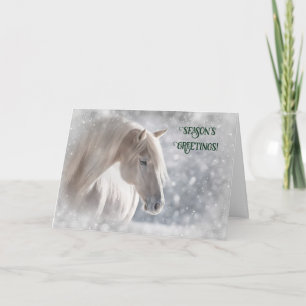 Frohe Festtage Weihnachten Urlaub Hübsches Pferd