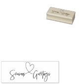 Frohe Festtage Weihnachts-Briefmarke Gummistempel (Stempel)