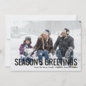 Frohe Festtage Weihnachts-Foto Karte (Vorderseite)