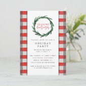 Frohe Festtage Weihnachts-Party Einladung (Stehend Vorderseite)