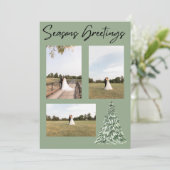 Frohe Festtage Weihnachtsbaumkarte Einladung (Stehend Vorderseite)