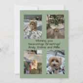 Frohe Festtage Weihnachtsbaumkarte Einladung (Rückseite)