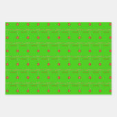 Frohe Festtage Weihnachtsblätter Geschenkpapier Set (Vorderseite 2)