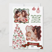 Frohe Festtage Weihnachtsbummkarte Einladung (Rückseite)