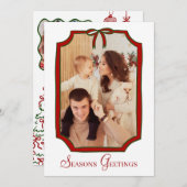 Frohe Festtage Weihnachtsbummkarte Einladung (Vorne/Hinten)