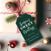 Frohe Festtage Weihnachtsfeiertag Grün Weiß Geschenkanhänger