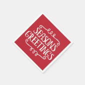 Frohe Festtage Weihnachtsfeiertag Napkin Serviette (Ecke)