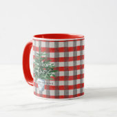 Frohe Festtage Weihnachtsgeschenk Tasse (Vorderseite Links)