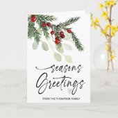 Frohe Festtage Weihnachtsgeschenke Freunde Familie Karte (Gelbe Blume)