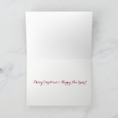 Frohe Festtage Weihnachtskarte Feiertagskarte (Innenseite)