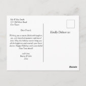 Frohe Festtage Weihnachtsmarkt New York Postkarte (Rückseite)