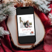 Frohe Festtage Wintergeschenkkarte Feiertagskarte