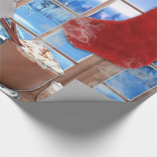 Frohe Festtage Wrapping Paper Geschenkpapier (Ecke)