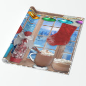 Frohe Festtage Wrapping Paper Geschenkpapier (Ungerollt)