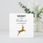 Frohe First Christmas Girlfriend Xmas Card (Stehend Vorderseite)