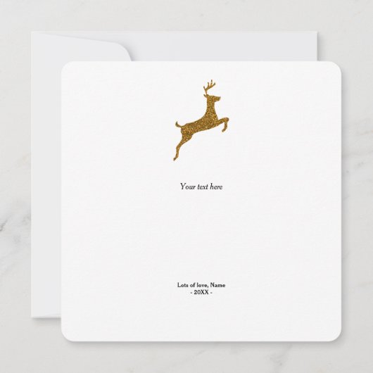 Frohe First Christmas Girlfriend Xmas Card (Rückseite)