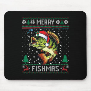 Frohe Fisch-Weihnachten B Fisch Angel-Weihnachten Mousepad