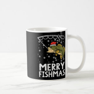 Frohe Fisch-Weihnachten Fisch-Angeln Xmas Weihnach Kaffeetasse