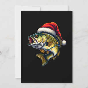 Frohe Fisch-Weihnachten Santa-Angler Geschenk Lust Einladung