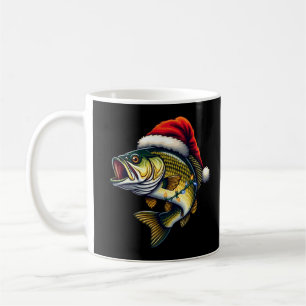 Frohe Fisch-Weihnachten Santa Angler Lustiger Fisc Kaffeetasse