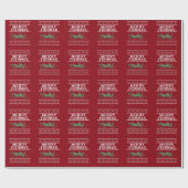 Frohe Fishmas Fischen Ugly Christmas Sweater Geschenkpapier (Flach)