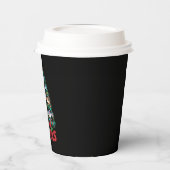 Frohe Fishmas Weihnachtsbaum Lights Fish Angeln Pappbecher (Links)