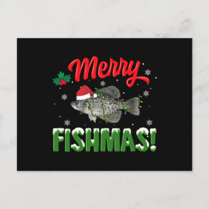 Frohe Fishmas Weihnachtsfisch Liebhaber Feiertagspostkarte
