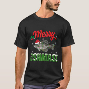 Frohe Fishmas Weihnachtsfisch Liebhaber T-Shirt