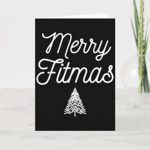 Frohe Fitmas für das Weihnachts-Workout Xmas-Gym-H Karte