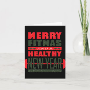 Frohe Fitmas und ein glückliches neues Hinterteil  Karte