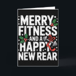 Frohe Fitness Frohes Neues Hinterteil Workout Fitm Karte<br><div class="desc">Frohe Fitness Frohes Neues Hinterteil Workout Fitmas Weihnachten</div>