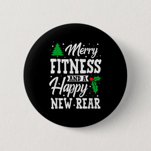 Frohe Fitness Glückliches Neues Hinterteil Workout Button