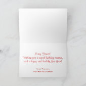 Frohe Fitness Wreath Weihnachtskarte Feiertagskarte (Innenseite)