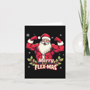 Frohe Flex-mas Muskeln für Weihnachten Weihnachten Karte