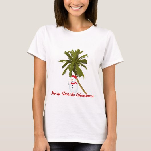 Frohe Florida-Weihnachten T-Shirt (Vorderseite)