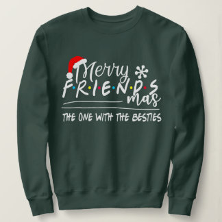 Frohe Freunde, die mit den Bestien Christma Sweatshirt