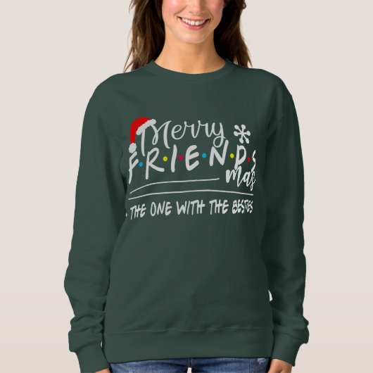 Frohe Freunde, die mit den Bestien Christma Sweatshirt (Vorderseite)