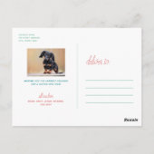 Frohe Frieden Freude Liebe Hope handgezeichnete Le Postkarte (Rückseite)