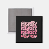 Frohe frohe Weihnachtsfeier Magnet (Vorderseite/Rückseite)