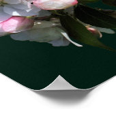 Frohe Frühlingskrabappel-Blume blüht Poster (Ecke)