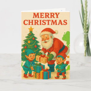 Frohe Furzmas! Lustiger Furzender Weihnachtsmann & Feiertagskarte
