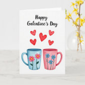 Frohe Galentine Day Freunde Karte (Gelbe Blume)