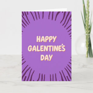 Frohe Galentines Day Burst Karte